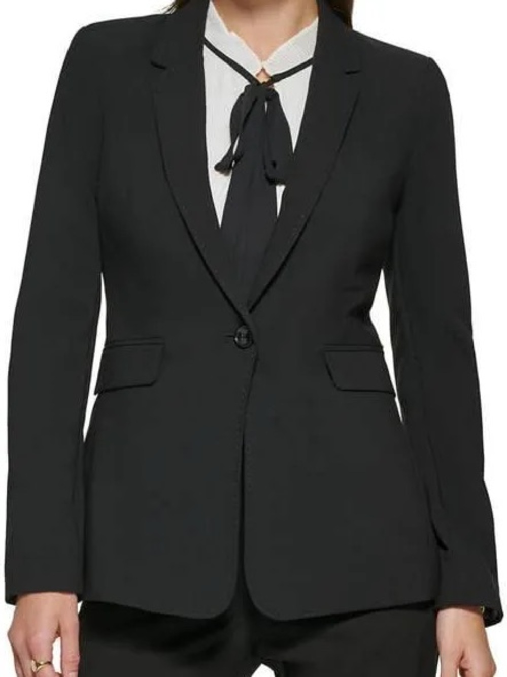 DKNY Essentials Women's One-Button Blazer